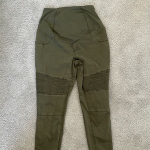 Isabel Maternity green motto jeans
